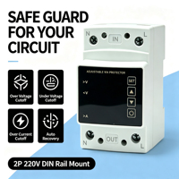 Protecteur de tension 2P, dispositif de protection contre les surtensions et les sous-tensions pour système d'alimentation résidentiel 220V