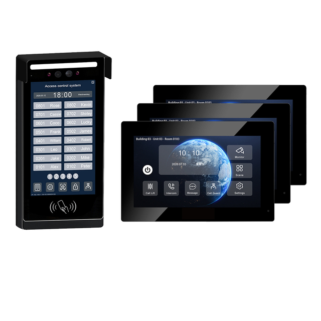 Multi-language Menu HD IP Video Intercom 7" IPS Touch Screen System Villa IP65 Only Indoor Monitor Price