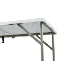 Meistverkaufter Tragbarer Klappbarer Tisch für Outdoor-Verkaufsstände Picknick Party Bankett 120cm Kunststoff-Klapptisch