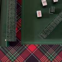 MAHJ ALA MODE the Exotics - Collection de tuiles Tigres Blancs 160 tuiles en acrylique pour Mahjong américain