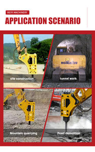 Graafmachine Hydraulisch Gebruikt In Mijnbouw Of Rots Hydraulische Stenen Breker <span class=keywords><strong>Powerking</strong></span> Breken Hamer 3-20T - Product Image 2