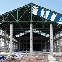 Structure en acier, taille personnalisée, tube en aluminium extrudé 6061 T6, profilé en aluminium anodisé pour la construction de charpentes industrielles