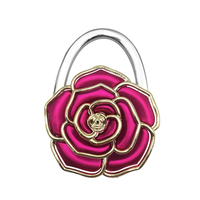 Pour la Table poignée personnalisée ronde personnalisée or Rose pliable propre nom avec crochet affichage accrocher sac suspendu crochet cintre