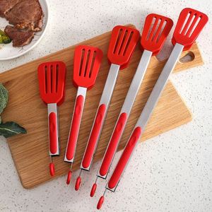 Tong Set Stainless Steel <b>Silicone</b> BBQ Clip Clamps Wholesale Tongs Stainless Steel Kitchen BBQ Grill Clamps BBQ Tongs - Product Image 5