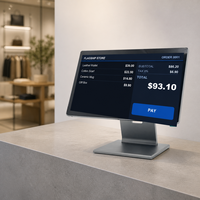 Terminal de point de vente de bureau, machine de caisse pour magasin de détail, supermarché, restaurant, café, bar, comptoir de caisse, Windows 10