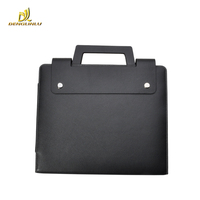 Hot Sell A4 Portefeuille en cuir PU avec fermeture à glissière Stylo et calculatrice de poche