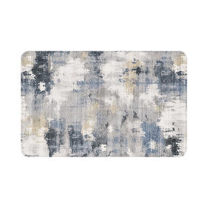 พรมเช็ดเท้าทางเข้าแบบสี่เหลี่ยมผืนผ้า ผลิตจากโพลีเอสเตอร์ ผ้าแคชเมียร์เทียม ด้านหลังทำจาก TPR กันลื่น ซักทำความสะอาดได้ เหมาะสำหรับปูพื้นบ้าน - Product Image 1