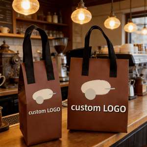 Sac isotherme promotionnel personnalisé en non-tissé pour le déjeuner et les desserts, réutilisable, avec logo, pour l'emballage en gros - Product Image 1