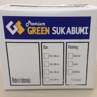Carrelage extérieur antidérapant en pierre naturelle de Bali Green Sukabumi, finition bruta, qualité export, 150x150mm, 200x300mm