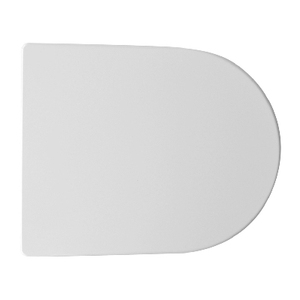 Asiento de inodoro termoestable D121 con doble bisagra, blanco, 48 cm de largo, 39 cm de ancho - Product Image 1