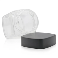 Vente en gros de pots de stockage en verre carrés vides de 1 à 4 oz avec couvercle à vis en plastique, logo personnalisé, récipient en verre pour épices, café en poudre, 200 ml, 400 ml