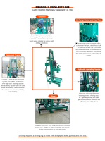 Foreuse électrique hydraulique portable à tête rotative, petite et compacte, facile à utiliser, pour puits d'eau, avec pompe, portée max. 40m