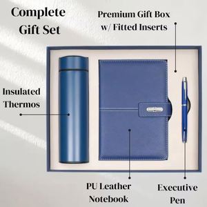 Factory Wholesale Customizable Business Premium Corporate Gift <b>Set</b> with <b>Notebook</b> Stainless Steel Water Bottle Pen and Usb - Product Image 2