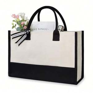 Bolsa de Regalo de Lona Personalizada para Maestros y Amigos, Bolsa de Mano de Lona de Algodón con Letras Impresas y Logotipo Personalizado - Product Image 6