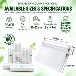 Rouleau de film <span class=keywords><strong>sous</strong></span> <span class=keywords><strong>vide</strong></span> gaufré FDA pour contact <span class=keywords><strong>alimentaire</strong></span>, 190 microns, PA/PE, taille personnalisée, pour scelleuse <span class=keywords><strong>sous</strong></span> <span class=keywords><strong>vide</strong></span>, stockage <span class=keywords><strong>alimentaire</strong></span> en vrac <span class=keywords><strong>sous</strong></span> <span class=keywords><strong>vide</strong></span> - Product Image 3