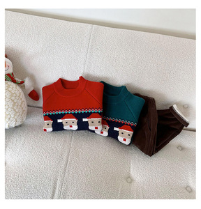 <span class=keywords><strong>Pull</strong></span> d'automne et d'hiver pour enfants, nouveau <span class=keywords><strong>pull</strong></span> père noël pour garçons et filles - Product Image 6