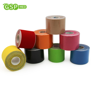 Cinta de kinesiología de algodón multicolor de 5cm x 5m, cinta de Kinesio elástica autocortada impermeable, cinta K para deportes atléticos, soporte de muestra - Product Image 2
