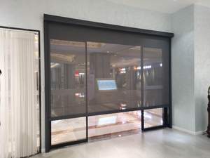 Coupe-vent étanche électrique motorisé <span class=keywords><strong>Vertical</strong></span> Ziptrack <span class=keywords><strong>extérieur</strong></span> rouleau <span class=keywords><strong>store</strong></span> Patio fenêtre Zip écran stores - Product Image 3