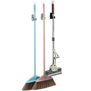 Clip de suspension <span class=keywords><strong>pour</strong></span> balai en acier inoxydable 304 et plastique <span class=keywords><strong>Support</strong></span> <span class=keywords><strong>pour</strong></span> balai de vadrouille Rack Wall Adhesive Mop Hook Clamp - Product Image 2