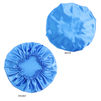 Chapeaux de nuit à bas quantité minimale de commande Plusieurs couleurs Chapeaux Logo personnalisé Bonnets de cheveux en satin élastique de grande taille