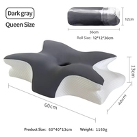 Oreiller en mousse à mémoire de forme Anjuny Butterfly, taille Queen, soutien cervical pour dormir