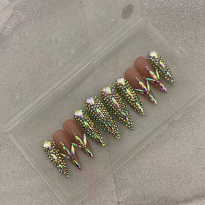 Uñas Postizas de Gel Suave Cuadradas Personalizadas de Alta Calidad, Punta Francesa, Cobertura Total, Hechas a Mano, Marca Privada, Venta al por Mayor, Arte de Uñas 3D, DIY - Product Image 5