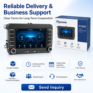 Flysonic 7 pouces 2+32 Go Navigation GPS en stock Prêt à être expédié CarPlay Android Auto Lecteur Android pour voiture pour VW Golf Jetta Polo - Product Image 4
