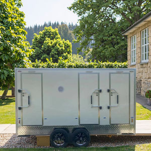 Remorques de luxe <span class=keywords><strong>en</strong></span> acier autonomes pour toilettes climatisées Remorque de toilette <span class=keywords><strong>mobile</strong></span> portable <span class=keywords><strong>en</strong></span> vente - Product Image 1