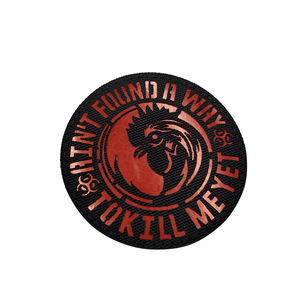 Lettre drôle personnalisé couleur rouge réfléchissant IR AINT trouvé un moyen de <span class=keywords><strong>me</strong></span> tuer encore patchs ronds coller sur les vêtements chapeau - Product Image 4