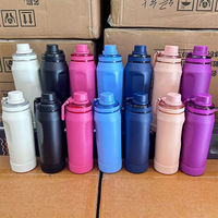 Bouteille de voyage portable RY en acier inoxydable 304, grande capacité, avec surface pulvérisée, pot isotherme portatif