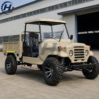 UTV à carrosserie ouverte, benne de chargement rouge pour exploitation agricole, propriétés et utilisation extérieure