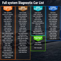 Herramienta de Diagnóstico de Sistema Completo ANCEL V6 PRO+HD para Autos y Camiones 2 en 1 con Codificación ECU y 25 Funciones de Reinicio