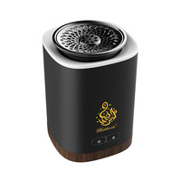Brûleur d'encens électrique de luxe à LED, diffuseur d'aromathérapie, logo personnalisé, portable, USB, écologique, en métal, style moyen-oriental