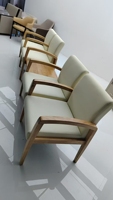 Chaise de réception de soins de santé Mobilier médical Clinique hospitalière Banc trois places Bureau d'hôpital Chaise d'attente