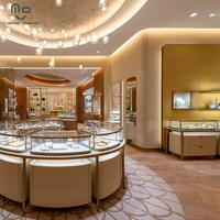 Vitrine de présentation de bijoux en aluminium de haute qualité avec éclairage LED, armoires murales robustes et écologiques