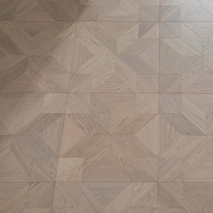 <span class=keywords><strong>Parquet</strong></span> en bois d'ingénierie multicouche en chêne brossé, motif étoile octogonale blanc crème, dalles de <span class=keywords><strong>parquet</strong></span> artistique en bois - Product Image 2