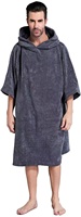 Peignoir de plage personnalisé pour adultes en coton tropical ultrafin, à séchage rapide, écologique, en tissu éponge, pour le surf, avec capuche, type poncho