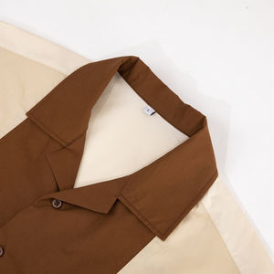 カスタム刺Embroideryボウリングコントラストカラーキューバ襟メンズシャツ - Product Image 3