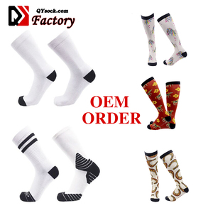 3D kỹ thuật số liền mạch thể thao giản dị nén thể thao đầu gối in ấn vớ - Product Image 4