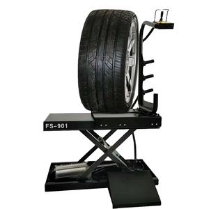 Otomotif Penyeimbang ban Lift mobil <span class=keywords><strong>Jack</strong></span> Manual roda peralatan ganti dengan CE/sertifikasi 12 "-24" mengangkat Platform - Product Image 1