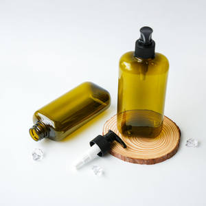 Super High Quality 350ml PET <b>Amber</b> Plastic <b>Bottle</b> Empty Container for Body Lotion Hand Wash Facial Cleanser Top Manufacture - Product Image 5