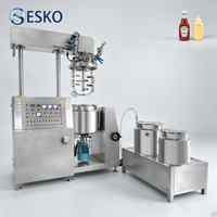 Unité de mélange sous vide agitante ESKO, réacteur homogénéisateur pour la fabrication de crèmes, lotions, tubes et bouteilles cosmétiques