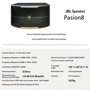 Système audio professionnel KTV For Passion 8 pour villas, bars et clubs – Woofer 8 pouces – Système de divertissement karaoké <span class=keywords><strong>complet</strong></span> - Product Image 4