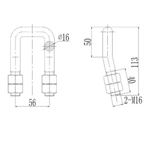 Truck Fastener Parts Lashing Ring Zinc-Plated Bend <b>U</b> Bolts Pipe <b>Clamp</b> and Bracket - Product Image 4