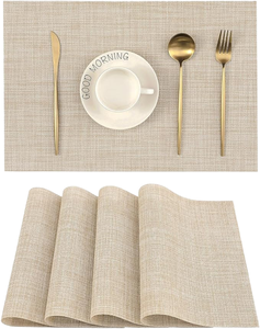 2025 <span class=keywords><strong>tovagliette</strong></span> in stile retrò europeo americano di vendita calda realizzate in materiale PVC, <span class=keywords><strong>tovagliette</strong></span> antiscivolo e lavabili resistenti al calore - Product Image 1