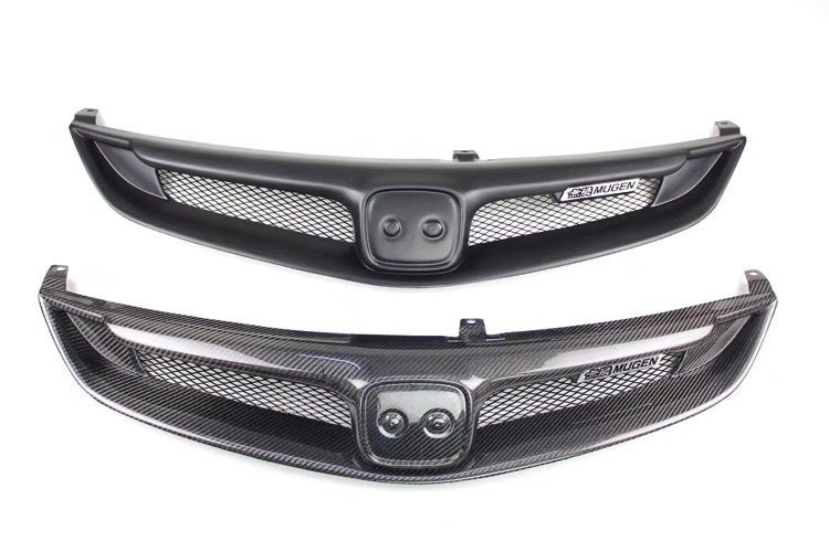 FD2 社外カーボンメッシュグリル ホンダ シビック FD2 (2006-2011) カーボンファイバー グリルパーツ