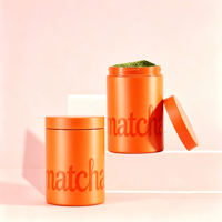 Contenants de stockage de compléments alimentaires en acier inoxydable, boîtes métalliques de qualité alimentaire pour protéines/collagène/poudre de matcha, impression personnalisée