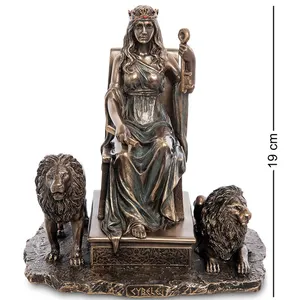 थोक कला घर मूर्तिकला, सजावट ग्रीक विंटेज स्फिंक्स कांस्य प्रतिमा, मिस्र के रानी बैठे सिंहासन मूर्ति