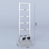Présentoir pour lunettes de soleil en acier inoxydable Présentoir pour lunettes de soleil Porte-bijoux pour lunettes de soleil multi-paires
