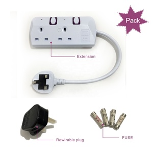 Güç şeridi uzatma kurşun ile 2 İngiltere Outlet dalgalanma koruyucusu kişisel anahtar - Product Image 2